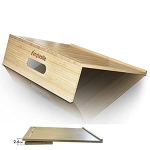 Yangtastic® Faltbarer A3 großer Bambus Schreibstock komplett mit Baumwoll-Tragetasche | 20 Grad abgewinkeltes…