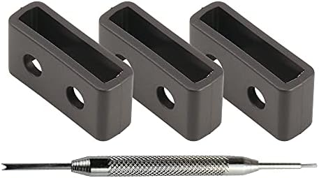 MCXGL Suitable for G-shock Resin Strap Keeper loop Replacement for Casio Watch Band Loop 3 packs ( 22mm)