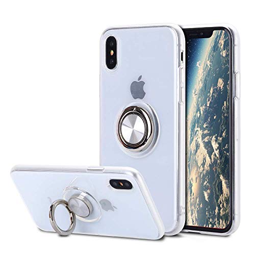 SORAKA Cover IPhone 11 Pro Trasparente Con Anello 360° E Piastra Magnetica