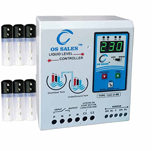 Ocean Sales Fully Automatic Digital Water Level Controller with Auto Starting Torque And High Voltage, Low voltage, Over Load And Dry Run Facility For Submersible- white (B09SZ8XTCL) Amazon Price History, Amazon Price Tracker