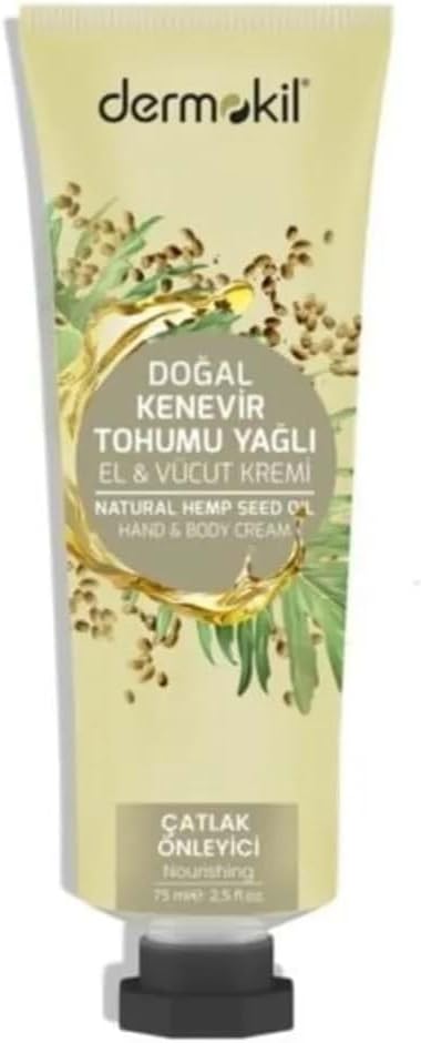 Dermokil Doğal Kenevir Tohumu Yağlı El ve Vücut Kremi, 75 ml