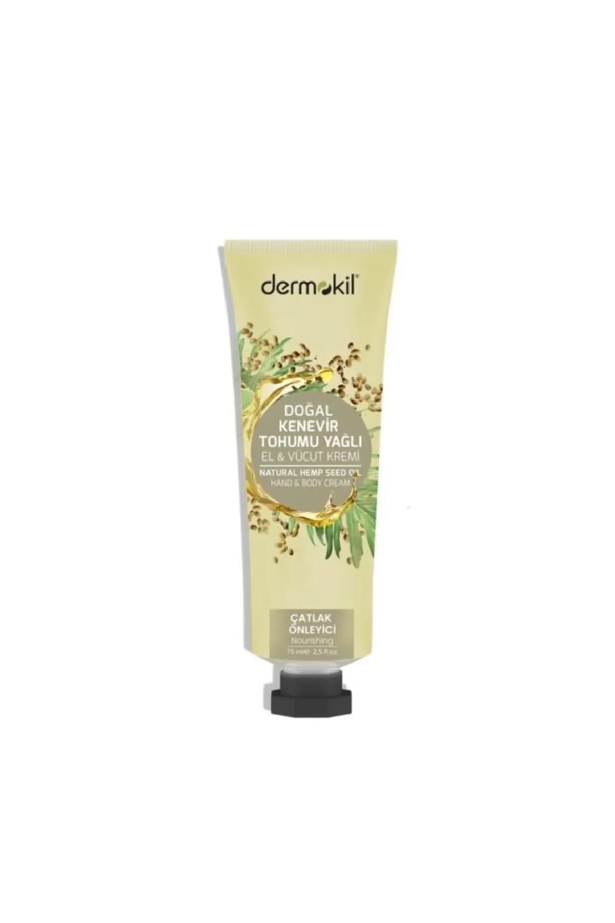 Dermokil Doğal Kenevir Tohumu Yağlı El ve Vücut Kremi, 75 ml