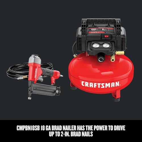 CRAFTSMAN Brad Nailer and Air Compressor Combo Kit With Hose (CMEC1KIT18) by CRAFTSMAN - Image 5