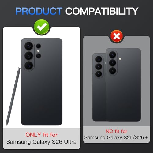 Image of OpenTech Premium Camera Lens Protector For Samsung Galaxy S26 Ultra (Black) - 9H Tempered Glass, Military-Grade Anti-Scratch, Case-Friendly, Easy Install Frame