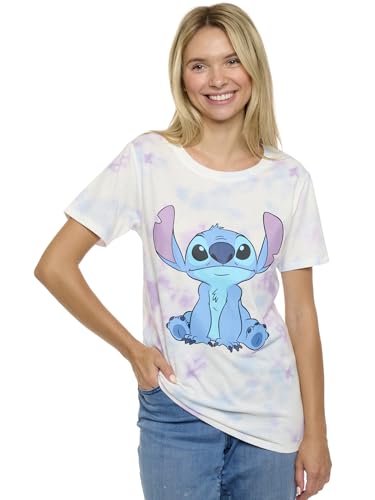 Disney Women's Stitch Tie-Dye T-Shirt, Official Lilo & Stitch Merchandise, Graphic Tee, Character Top, Regular & Plus Size2
