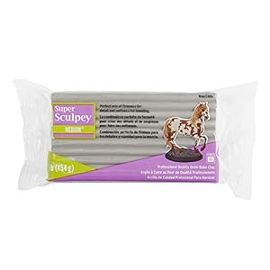 Sculpey polymeerklei, grijs, 15,08 x 7,62 x 3,97 cm