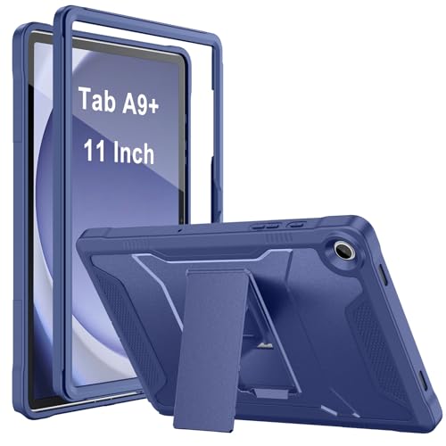 Soke Case for Samsung Galaxy Tab A9 Plus 2023, with Built-in Kickstand, Rugged Shockproof Protective Cover for Galaxy Tab A9+ 11 Inch Tablet [SM-X210/X216/X218],Navy