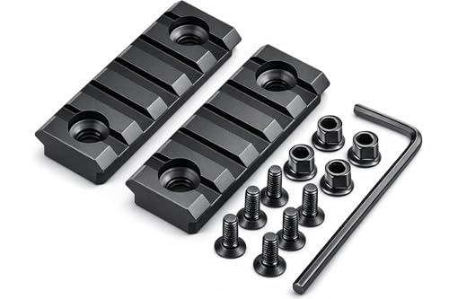 Gotical 5 Slots Aluminum Key mod Rail Section for Key mod Five Slots Key mod Rail Picatinnii Rail Section (5 Slots Keymod Rails)
