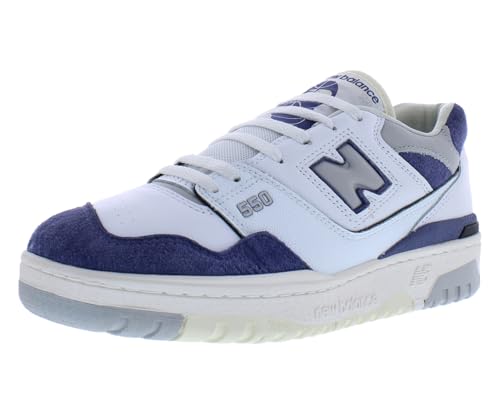 New Balance 550 Mens Shoes Size 8.5, Color: White/Blue/White