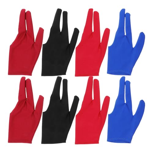 VICASKY 8pcs Yoyo Gloves Set Comfortable Anti-Slip Training Gloves for Yoyo Billiard Practice Lightweight Finger Design Unisex for Enhanced Grip Sensitivity Multiple Colors