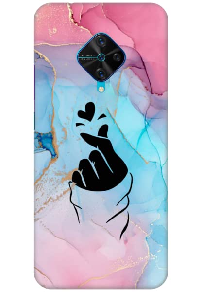 COBERTA Printed Back Cover for Vivo S1 Pro - Korean Heart On Cute Pink Blue Marble (B0BPVYZK1P) Amazon Price History, Amazon Price Tracker