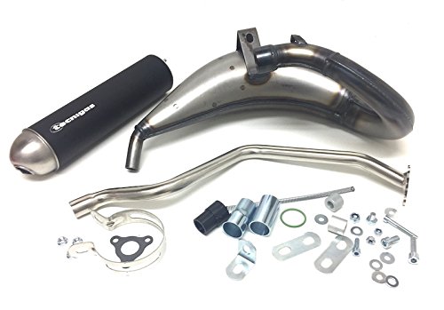 Auspuff ENOX Steel Sportauspuff passend für CPI SM 50, SX 50 – Offroad Racinganlage aus Stahl – für 50ccm & 70ccm – handgefertigt von Streetparts24