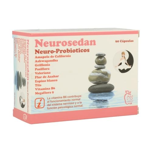 Dis Neurosedan 60 Cápsulas Vegetales - Con Pasiflora, Valeriana, Espino Blanco y Probióticos - Suplemento Natural para el Descanso