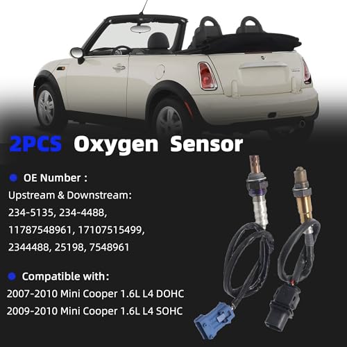 Sensor de Oxígeno para Mini Cooper 2007-2010 Juego 2 Piezas miniatura 2