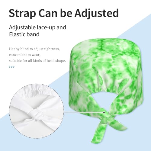 Image of Unisex Adjustable Surgical Sweatband - Elastic Bandage Cap - Scrub Caps for Nurse Working Cap