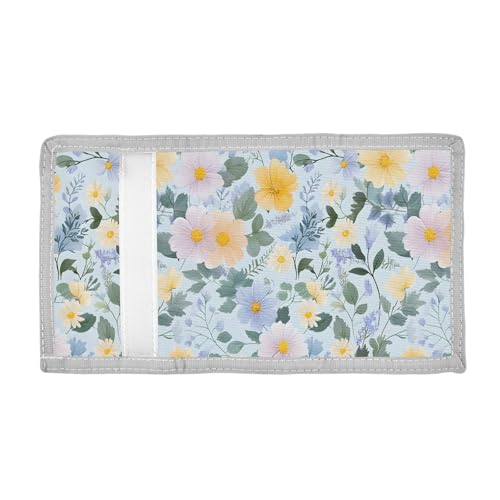 ALAZA Kids Wallets for Boys Girls Toddler Trifold Wallet Children Small Korean Flower with Zipper Coin Pocket2