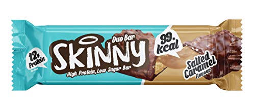 The Skinny Food Co Skinny Bar 12x60g Salted Caramel Cover