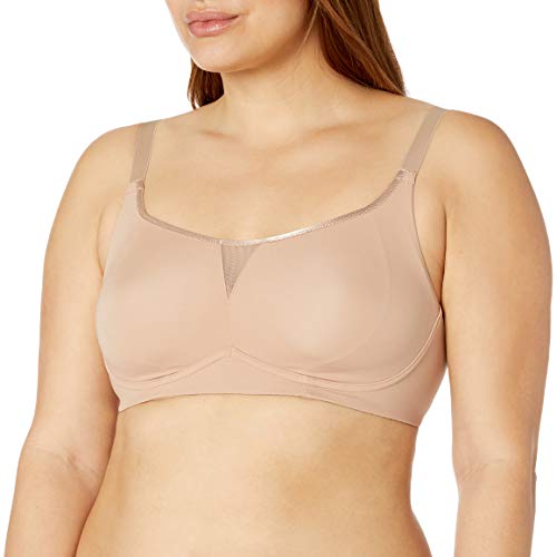Olga Women's Plus Size Flex Revolution Underwire 2-ply Bra, Toasted Almond, 40C