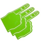 MAGICLULU 3pezzi Dita in Gommapiuma Leggere e Confortevoli per Eventi Sportivi e Partite di Calcio, Accessori Mani