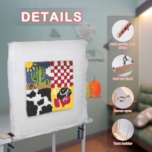 Image of 9 Pieces 15.7inch Tufting Tack Strips with Nails for Tufting Frame Rug Gripper Strip