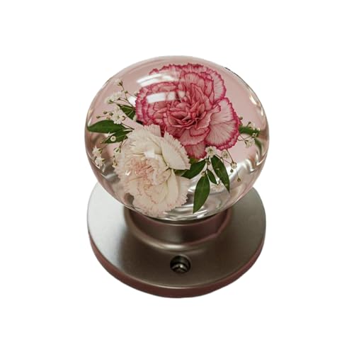 Manija de puerta decorativa con patrones de flores, pomos de puerta de dormitorio de suave, decoración artística resistente para el hogar, baño, apartamento, dormitorio
