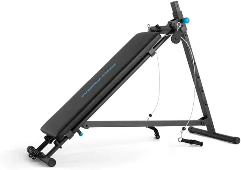 ProForm Ultimate Works All-in-One Body Workout Adjustable Bench for Hyper Back Extension, Abdominal Routines, Decline, Flat or Press - Outstanding Fitness Equipment for Home Gym