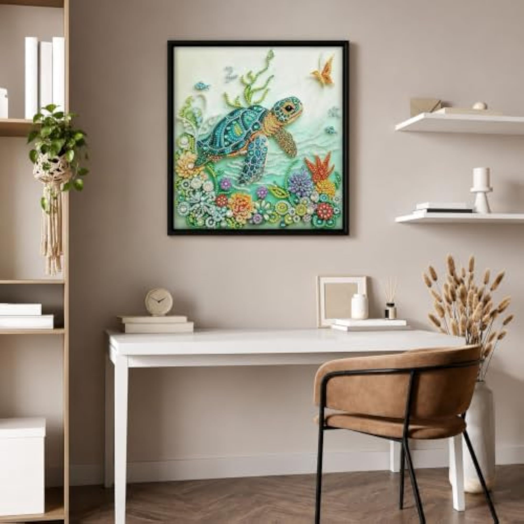 Turtle Diamond Painting Kit, Sea Turtle DIY Wall Art