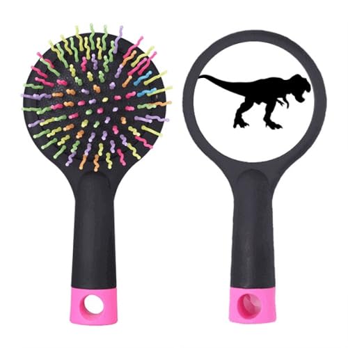 Brosse à cheveux démêlante noire à coussin pneumatique pour démêler les nœuds