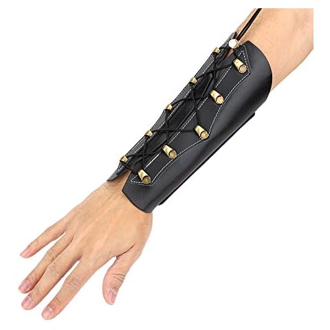 Protector de Brazo de Tiro de Arco de Cuero Ajustable Cover