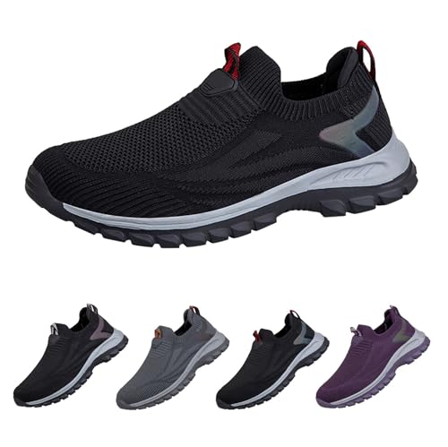 Baskets de fitness femme respirantes confort noir 40 2/3 avec mousse mémoire de forme