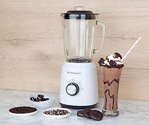 Orbegozo BV 5040 - Batidora de Vaso, Capacidad 1.5 L, Cuchilla Acero Inox, 2 Velocidades, Turbo, 500 W - imagen 2