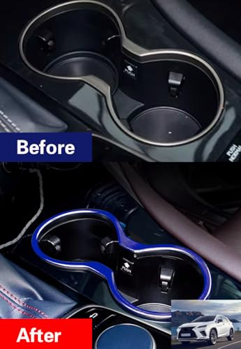 Accesorio para Lexus RX350 RX450H 2016-2022 Portavasos Consola Central Azul ABS miniatura 3