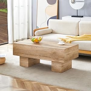 Modern Simple Wood Texture Coffee Table for Living...