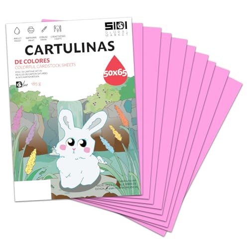 Papier cartonné rigide rose 50x65 SIDI pour éviter les bourrages imprimante