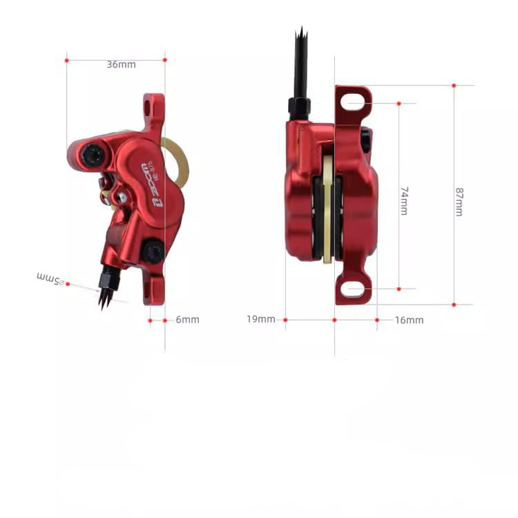 JFOYH Zoom HB876E Kit Freni Idraulici Per EBike – Pinze A 4