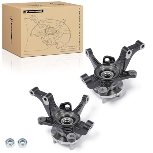 A-Premium 2X Front Left and Right Steering Knuckle Wheel Bearing Assembly Compatible with Chevrolet Aveo 2004-2011, Aveo5 2007-2011 & Pontiac G3 2009-2010, Driver and Passenger Side