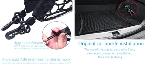 image for iJDMTOY 40 x 20 Inches Double-Layer Nylon Stretchable Trunk Cargo Stor