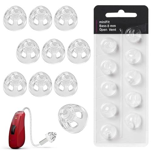 Embout Appareil Auditif, 10 pièces 8mm Dôme En Silicone Daide Auditive, Dômes pour Prothèses...
