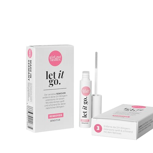 GirlGotLashes Let it go Remover Sensitive – Entfernung von DIY-Wimpernextensions – Sanft & Effektiv – Hautfreundlich & Schonend
