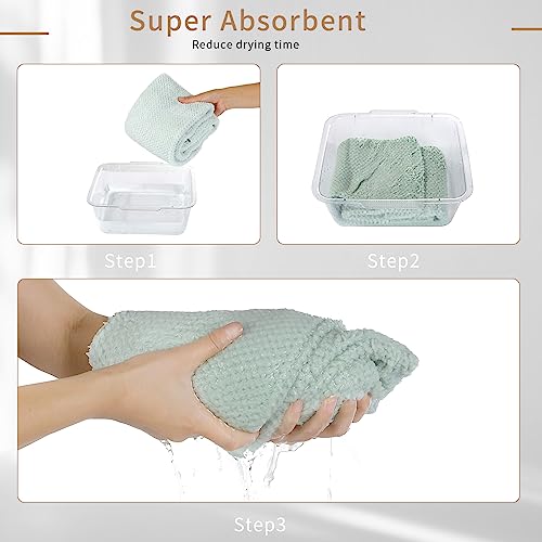 Laojbaba MJ-1-FS-2 Microfiber Hair Towel Quick Dry Hair Towel Hair Drying Towels Suitable thumb #4