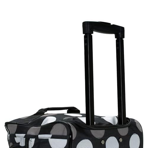 Image of Rockland Rolling Duffel Bag, Black, 22 inch