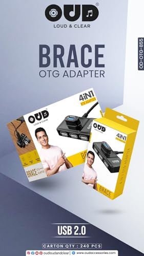 Image of OUD LOUD & CLEAR OTG Brace OTG Adapter with USB2.0 Solution Adapter Thunderbolt 3 On The Go Cable Connector