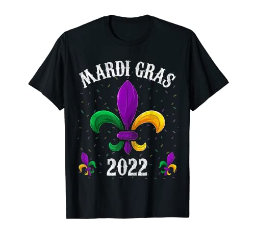 Mardi Gras 2022 Fleur De Lys Camisa, Niños Hombres Mujeres Camiseta