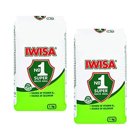 Iwisa No.1 Super Maize Meal | South African Maize Meal Flour | 2kg (2 x 1kg) Cover