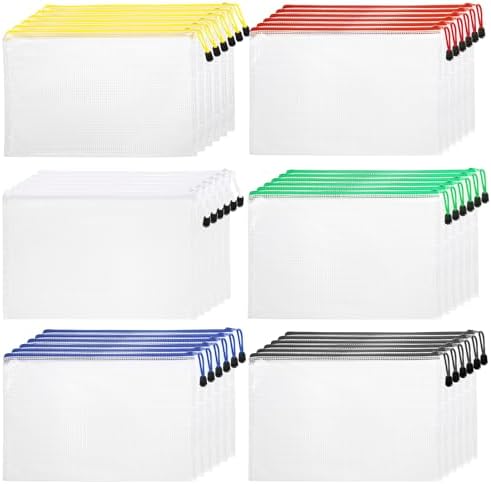 36 Pcs Cartoon Mesh Pencil Pouches - 8x4 Inch Zipper Bags For School Supplies