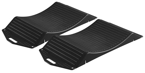 Walser Reifenschoner 2-er Set für Reifen 10-20 Zoll, praktische Reifenwiege mit Tragkraft bis zu 3,5 Tonnen, Auto Reifenschuhe Set, Auto Reifenschoner gegen Standplatten, Auto Reifen Unterlegplatten