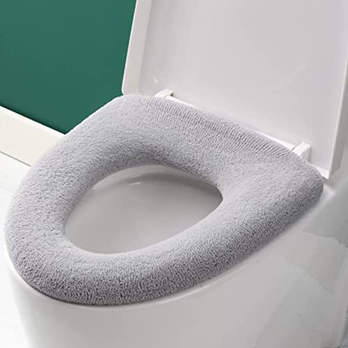 Kamanan WC Sitzbezüge Weich Toilettenkissen WC Dicke Kissen Toilettensitzbezug Weicher Dickerer Wärmer WC Kissen Pads Passend für alle Ovalen Toilettensitze (2PCS) – Bild 8