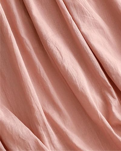 Fensajomon Women's A-Line Lace Cotton Linen Skirt with Drawstring Waist Flowy Long Beach Skirt3