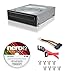 Bestduplicator LG Internal 24x Super Multi with M-DISC Support DVD Burner (GH24NSC0B) Bundle with Nero 12 Essentials Burning Software + Cable Kit