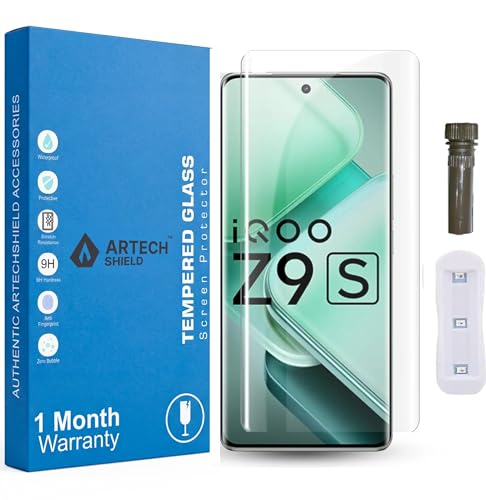 Image of Military-Grade Tempered Glass Screen Protector for IQOO Z9S & Z9S Pro, 9H Hardness, Edge-to-Edge Coverage, Bubble-Free Easy Install